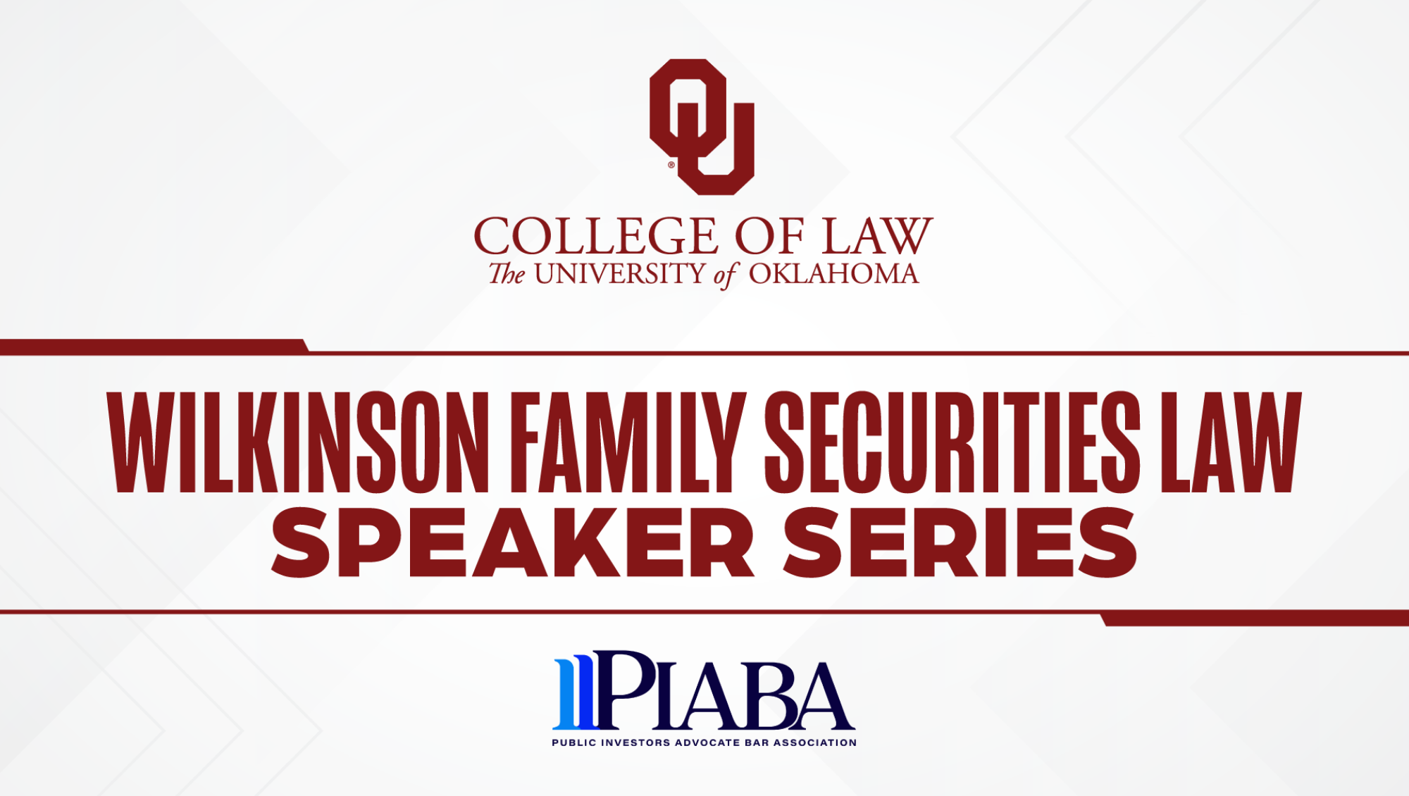 Wilkinson Family Speaker Series Graphic