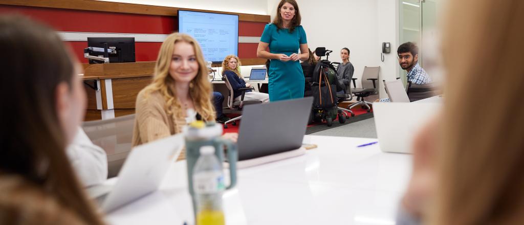 Students learning in the ALC