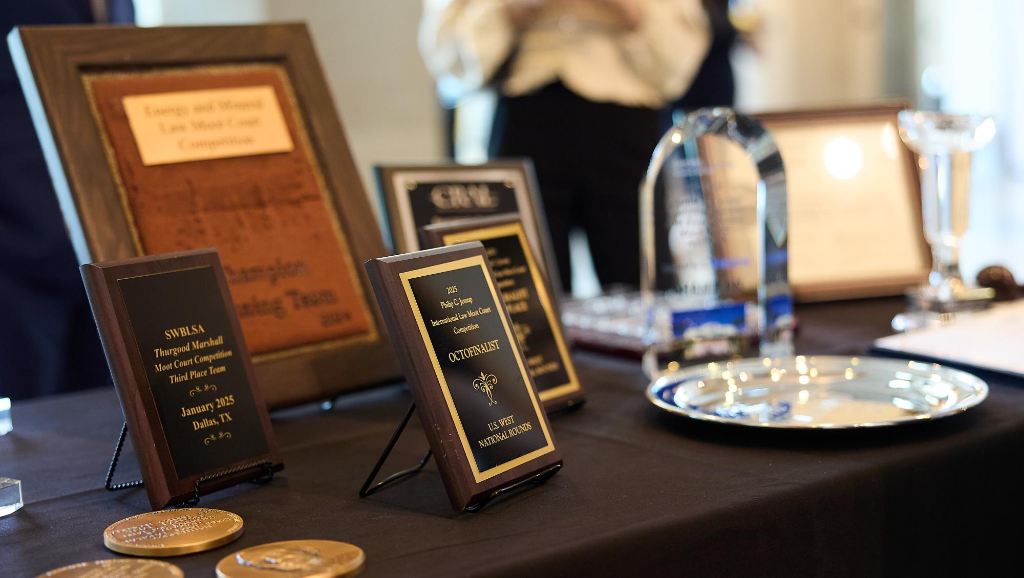 2025 College of Law Awards Banquest Display