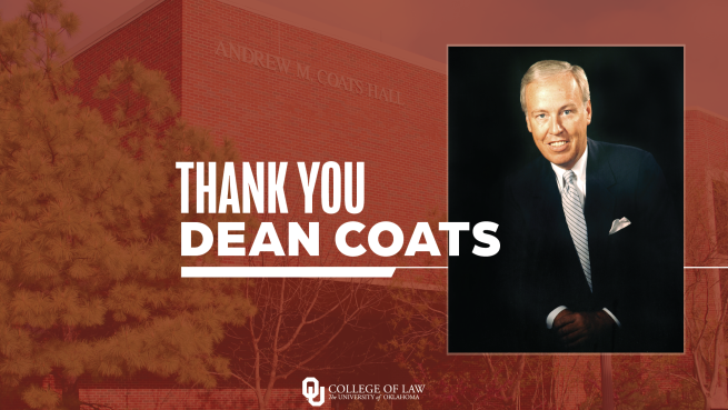 Header Image for Dean Coats Announcement