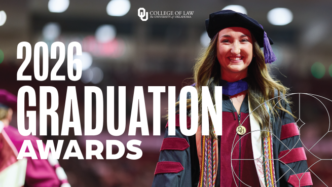 OU Law Graduation Awards Graphic